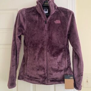 The North Face Plush Purple Teddy Jacket Full-Zip Fleece